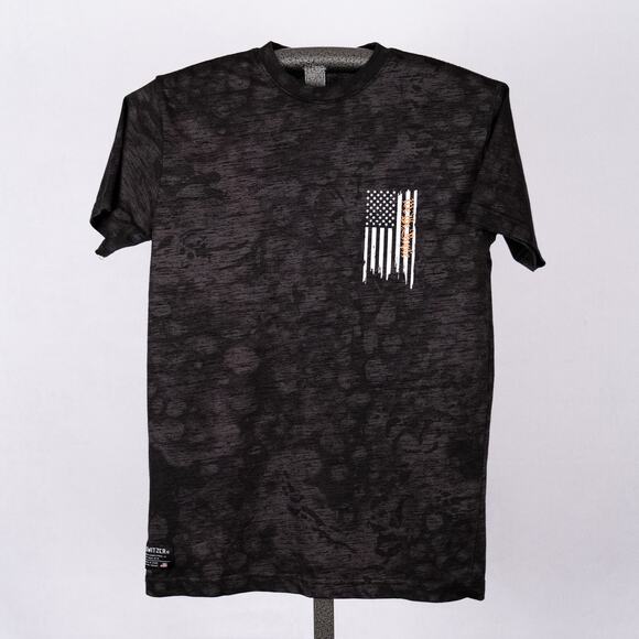 Howitzer Patriot Men's Short Sleeve T-Shirt Size SMALL Patriotic Flag USA Black - Picture 2 of 6